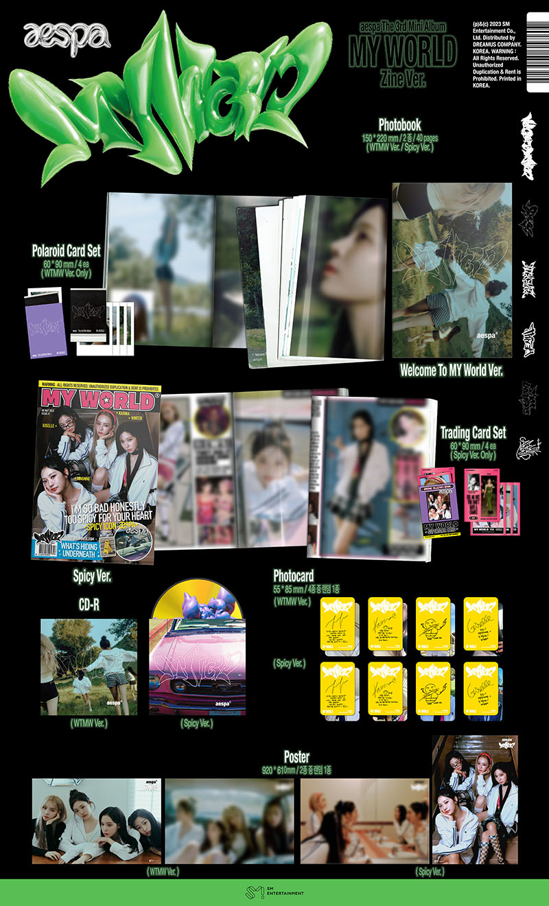 aespa MY WORLD Amazon exclusive ver 未開封品 aespa – MY WORLD (Zine Ver.) – Yumiko
